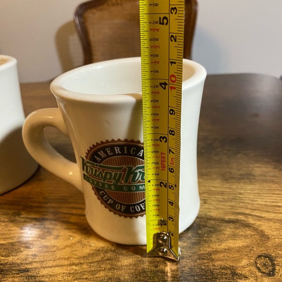 Pair Of Vintage Krispy Kreme Thick Heavy Ceramic Coffee Mug - Picture 8 of 9